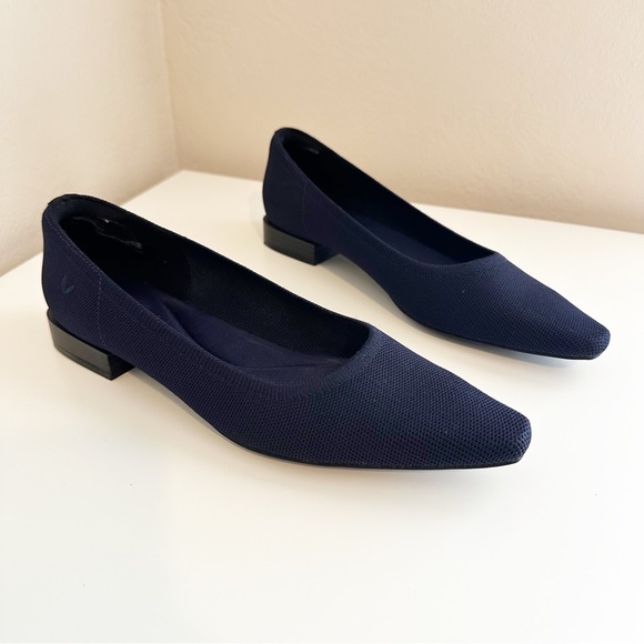Vivaia Minnie Square-Toe Heels in Navy Blue 8.5 - Picture 5 of 10